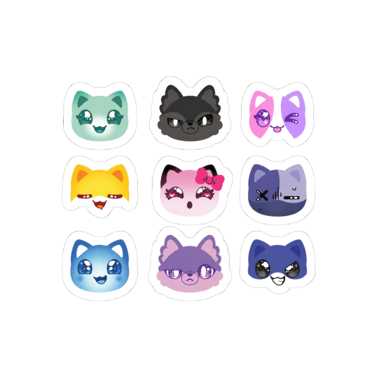 Aphmau and Friends Meemeow Cat Pattern Version 3 Sticker