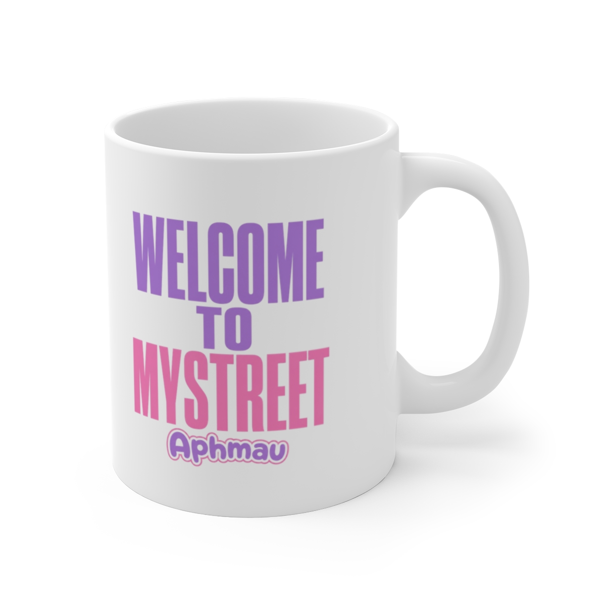 Aphmau "Welcome to MyStreet" White Mug